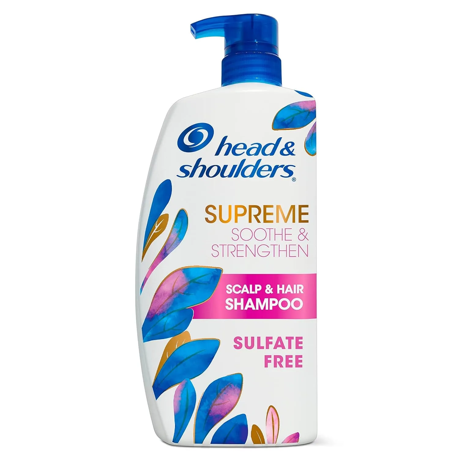 Supreme Sulfate Free Shampoo and Conditioner Set for Dry Scalp and Dandruff Treatment, Soothe and Strengthen with Argan Oil and Rose Essence, 21.2 Fl Oz