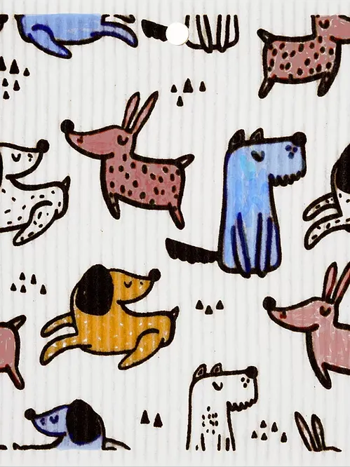 TALLA: Swedish Wash Towels with 4-Legged Friends (and fish!)