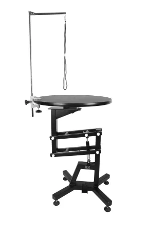 Tauro Pro Line Professional Round Grooming Table Easy To Operate Rotating Height Adjustable Easy To Clean