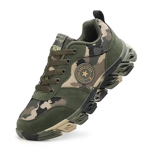 The Camouflage Army Green Shoes