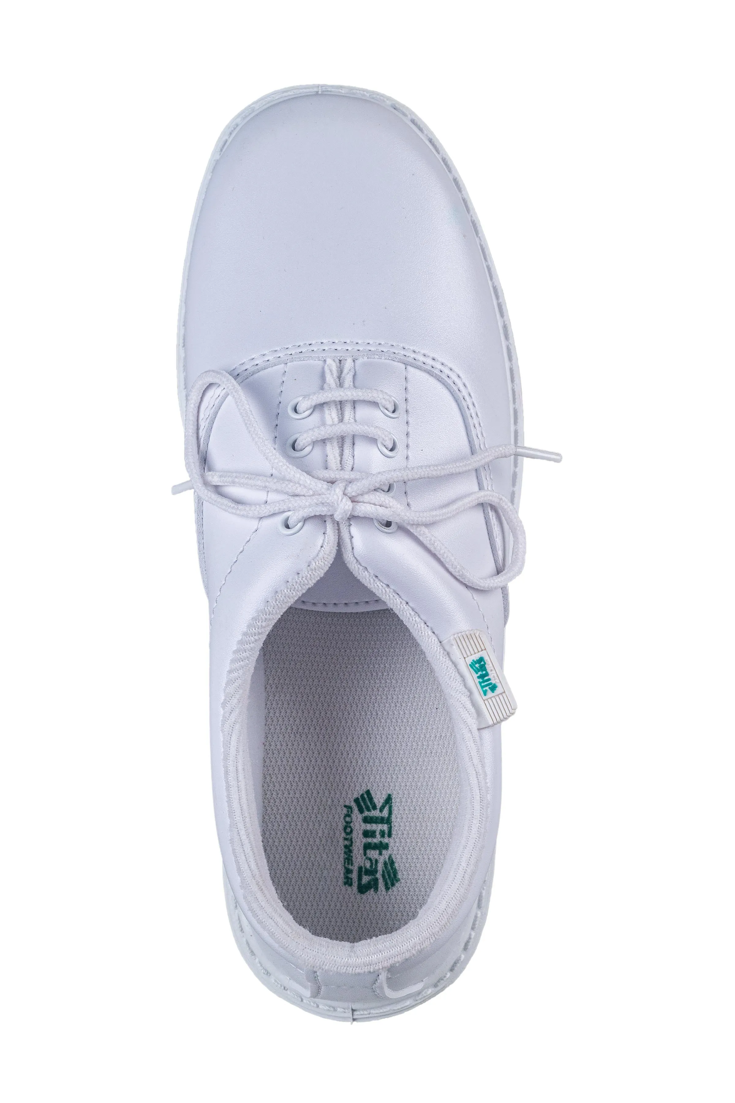 Titas Boys White School Shoe (9 Years & Above)