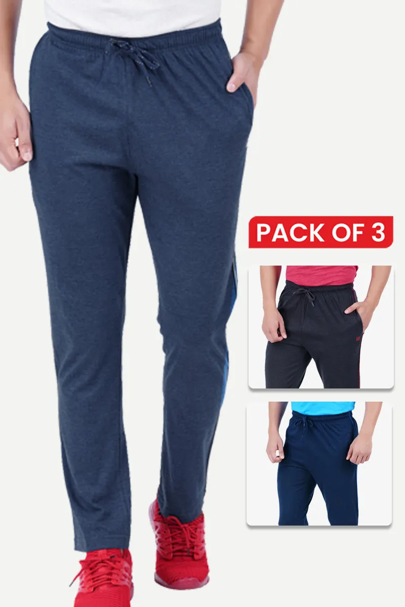 Track Pants - Jogging Bottoms For Mens Combo Pack Of 3 | Ariser