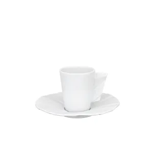 VISTA ALEGRE MATRIX COFFEE CUP AND SAUCER, SET OF 4