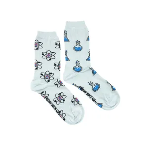 Women's Atom & Beaker Mismatched Socks