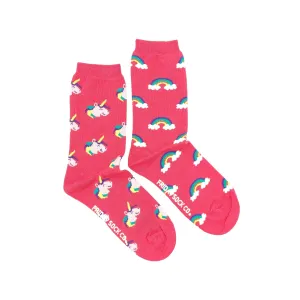 Women's Unicorn & Rainbows Mismatched Socks