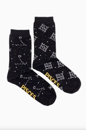 Womens Zodiac Mismatched Socks | Pisces