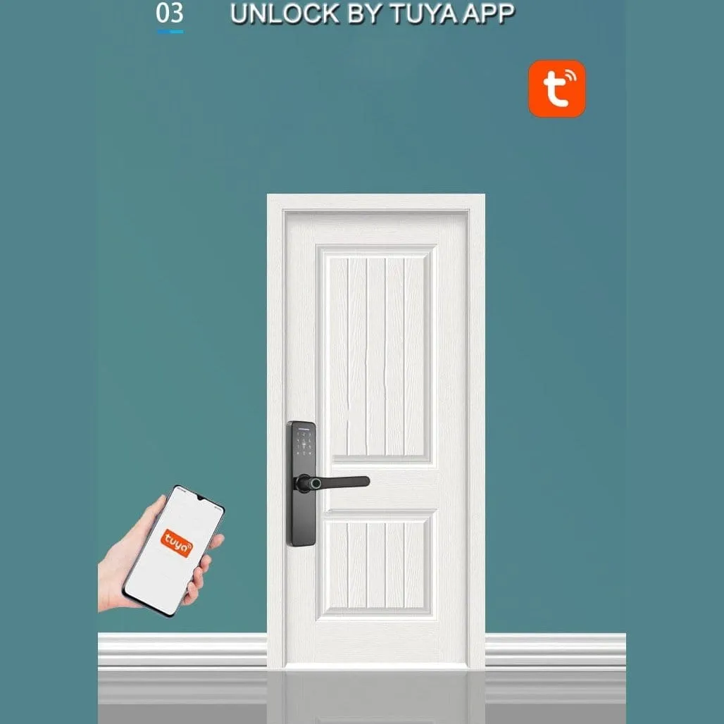 X3 Smart Door Lock 5-in-1 | Fingerprint, App, Passcode, IC Card & Key Access - X3 (5050)